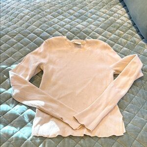 Abercrombie & fitch crew neck sweater cream color size medium